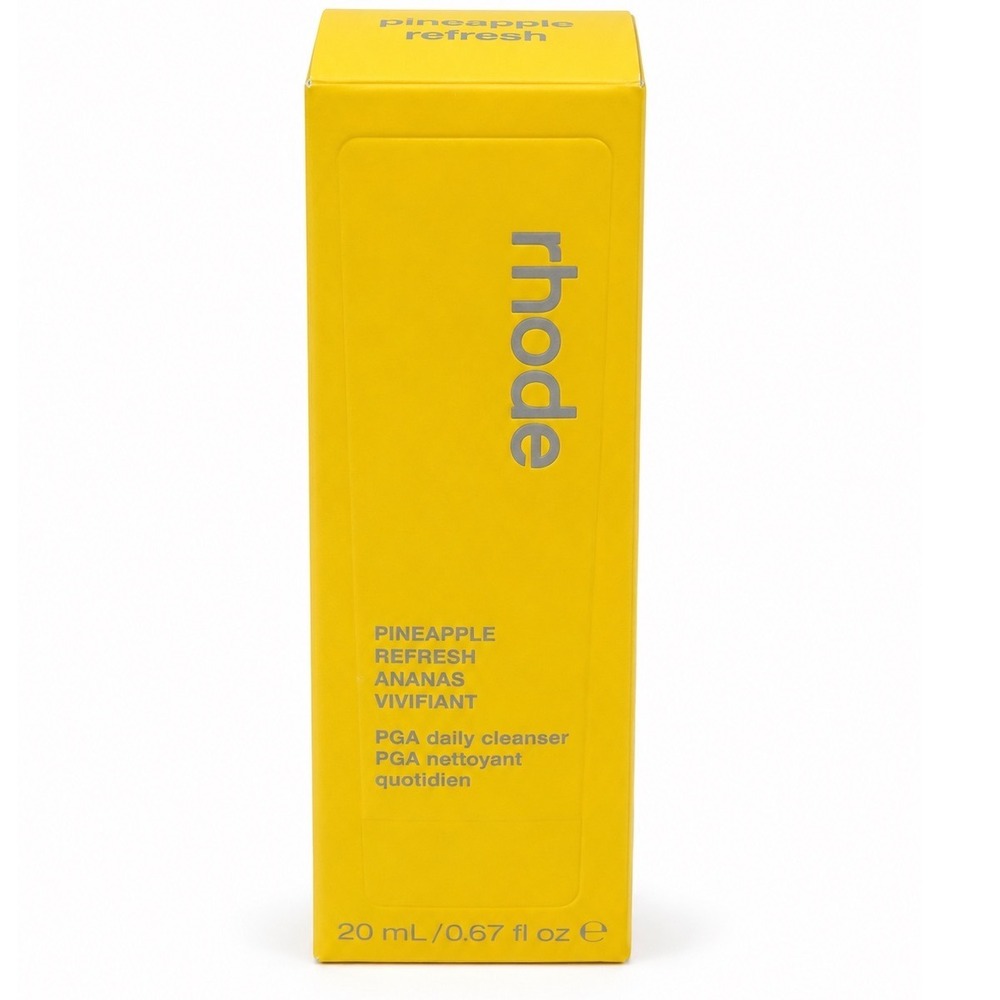 Rhode Cleanser Pineapple Refresh PGA Face Wash Travel Sample Size 0.67 fl oz New